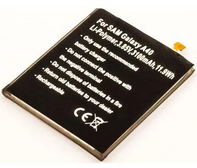 Produktbild von Akku für Samsung Galaxy A40 A405F Li-Pol 3,85 Volt 3000 mAh silberfarben