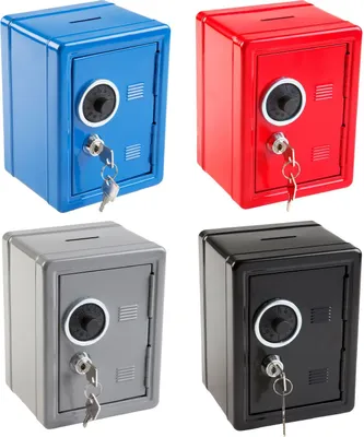 Produktbild von Idena Spartresor aus Metall 12x10x16cm 4fach sortiert