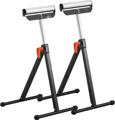 Image de Support à roulettes réglable Support à roulettes Lot de 2 68-108cm - Support de travail pliable - charge admissible 61kg