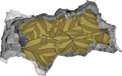 Produktbild von Selbstklebender Loch-3D-Aufkleber 95x73 cm Blätter von Aufklebern