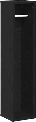 Immagine prodotto di Mobile da Bagno con Portarotolo Nero 20,5x20x90 cm
