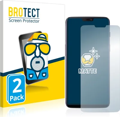 Produktbild von 2x BROTECT Schutzfolie für OnePlus 6 Displayschutz Displayschutzfolie Folie Matt Entspiegelungsfolie