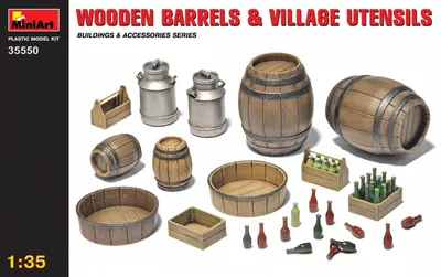 Produktbild von MiniArt Holzfässer & Dorf Utensilien  6465550
