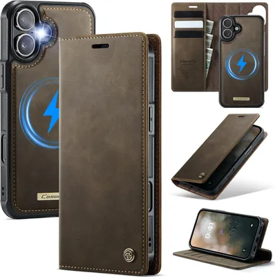 Produktbild von Handyhülle für iPhone C49 2in1 Für iPhone 16-Braun