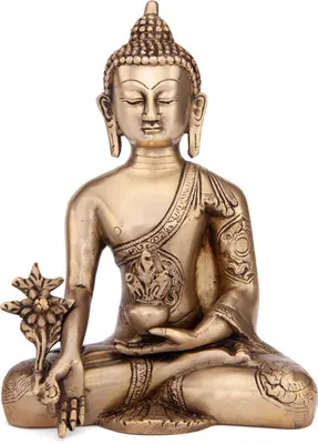 Produktbild von Buddha Statue, Messing, ca. 18 cm