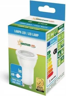 Obrázok produktu pre Spektrum LED žiarovka MR11 reflektor 4W GU10 350lm denné svetlo 6000K studená biela 45°