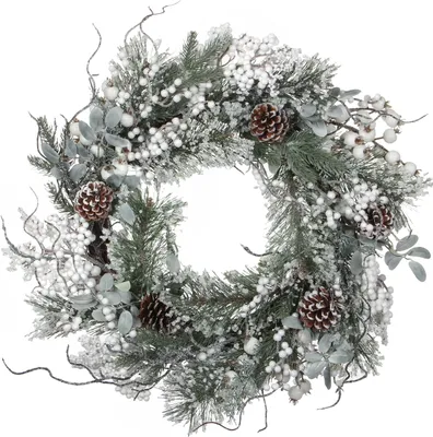 Produktbild von House of Seasons Hardy Weihnachtskranz - Ø50 cm - Grün