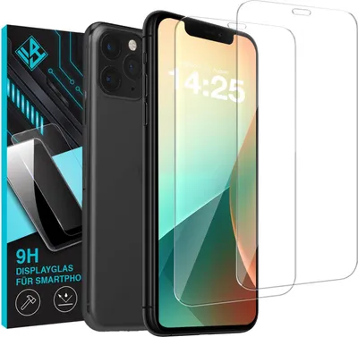 Produktbild von 2x 9H Schutzglas Displayschutzfolie für Apple iPhone 11 Pro Displayglas Displayschutz Glas Panzerfolie Schutzglasfolie