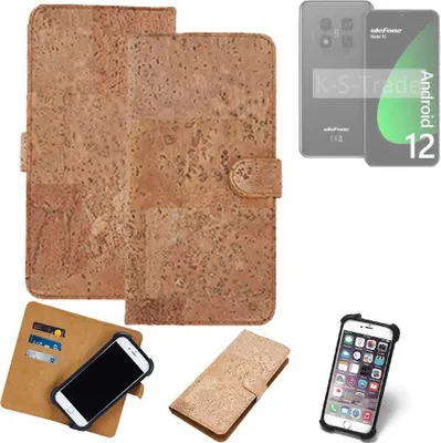 Produktbild von K-S-Trade Hülle kompatibel mit Ulefone Note 15  Kork Handyhülle Cover  Schutzhülle TPU Case Bumper in Hellbraun, (1x)