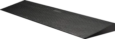 Produktbild von Wiltec Türschwellenrampe bis 50 t, Rollstuhlrampe aus rutschfestem Gummi 900 x 200 x 40 mm, Bordsteinrampe kürzbar für Rollstuhl & Rollator, Rampe für Türen und Badezimmer