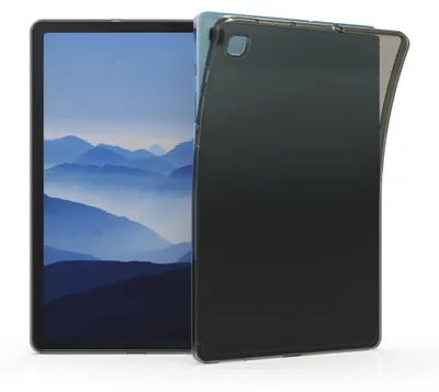 Produktbild von kwmobile Hülle kompatibel mit Samsung Galaxy Tab S6 Lite (2024/2022/2020) Hülle - weiches TPU Silikon Case transparent - Tablet Cover Schwarz