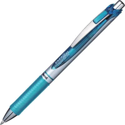 Obrázok produktu pre Pentel EnerGel Xm, Zasúvacie guľôčkové pero, svetlo modrá, Modrá, Strieborná, Plast, Guma, Kolo, 0,35 mm