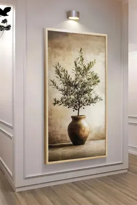 Productafbeelding van Wallity, elegante MDF-schilderijen met een lijst van 100% massief hout, 120 x 50 cm