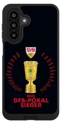 Produktbild von NIVOCASE Handyhülle für Samsung Galaxy A17 5G  Hülle NIVOpure Case Schwarz Offizielles Lizenzprodukt Pokal VfB Stuttgart