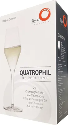 Obrázok produktu pre Stölzle Lausitz Quatrophil 2 kusy pohár na šampanské číry 231 00 29