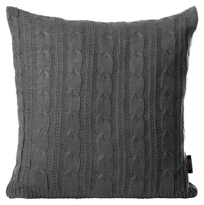 Zdjęcie produktu dla Dekoracyjna poszewka na poduszkę do kanapy, akryl, 2 sztuki, 45x45 cm, jasnoszara, szara