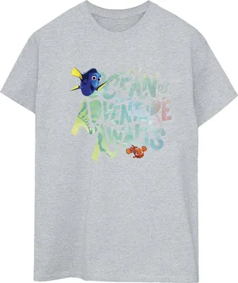 Produktbild von Disney - "Finding Dory Ocean Of Adventure" T-Shirt für Damen BI23047 (L) (Grau)