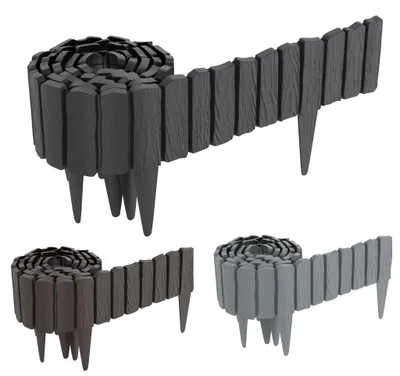 Imagen del producto de Borde de césped artificial con aspecto de madera para jardín