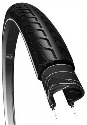Productafbeelding van Fietsband CST Basic 37 590 26 x 1.3/8 profiel C1263 reflectiestrepen zwart