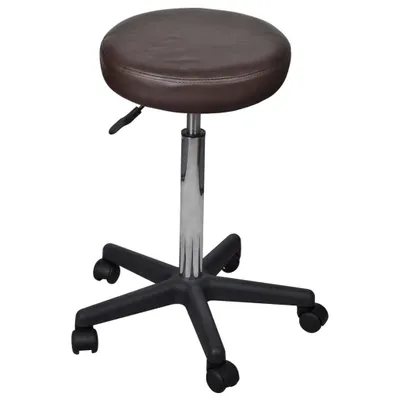 Produktbild von vidaXL Bürohocker 2 Stk. Braun 35,5x84 cm Kunstleder