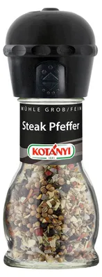 Produktbild von Kotanyi Steak Pfeffer in der Gewürzmühle kräftige Pfeffernote 45g