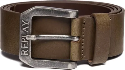 Produktbild von REPLAY Leder Gürtel Classic Belt W85 Dark Wood Brown dunkelbraun