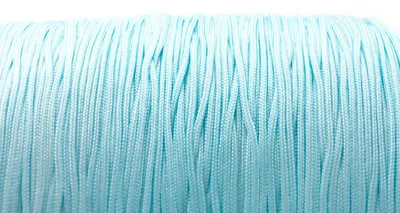 Produktbild von Vintageparts Polyesterkordel ungewachst himmelblau 1 mm 10 Meter