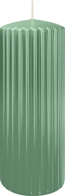 Produktbild von Rillen Kerzen Reseda 200 x Ø 80 mm, 4 Stück