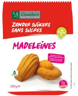 Produktbild von Damhert Madeleines zuckerfrei 150g