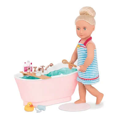 Produktbild von Our Generation Bad & Seifenblasen Set für 46-cm-Puppen mit Wassergeräuschen