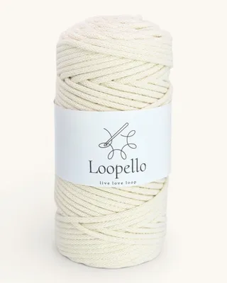 Immagine prodotto di Spago di cotone Loopello, diametro 5 mm, 100 metri – colore naturale