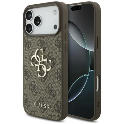 Produktbild von Handyhülle Guess Hardcase 4G Big Metal Logo für iPhone 18 Pro / 17 Pro, Braun