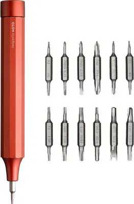 Produktbild von HOTO 24-in-1 Präzisionsschraubendreher-Set | Rot