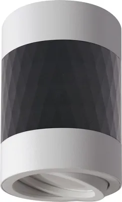 Immagine prodotto di Faretto da soffitto in alluminio GU10 Ø 7 cm rotondo a plafone nero bianco