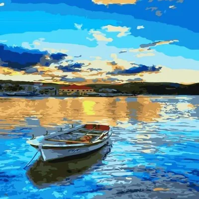 Obrázok produktu pre Obraz podľa čísel, loď, 40x50 cm