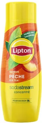 Image de Concentré Sodastream Lipton Pêche Boisson Rafraîchissante Saveur Thé Glacé Pêche - Sodastream