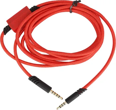 Imagen del producto de Auriculares de juego Estink, cable de sonido de repuesto, cable de cobre para A10 TR, cable de 6,6 pies de longitud para jugadores y amantes de la música (rojo)