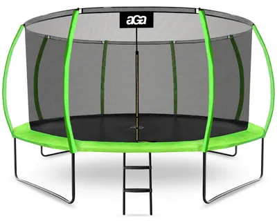 Immagine prodotto di Aga SPORT EXCLUSIVE Trampolino 430 cm Verde chiaro + rete di protezione + scala