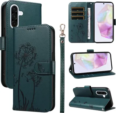 Produktbild von Samsung Galaxy A56 Hülle - Coverup Pusteblume Klapphülle - Grün