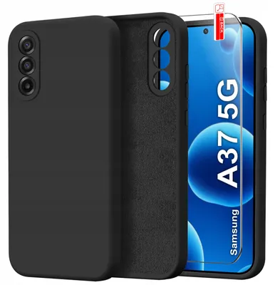 Zdjęcie produktu dla Etui Do Samsung Galaxy A37 5G Case Silicone Elastyczne + Szkło 9H