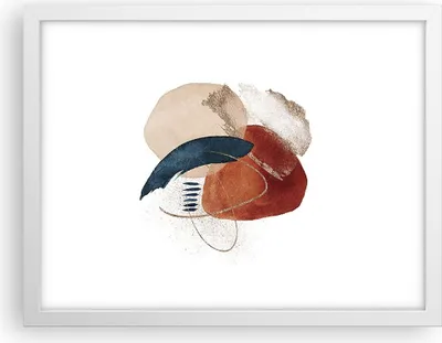 Produktbild von Gerahmtes Poster - Weißer Rahmen - Abstraktion Flecken Modern - 40x30 cm - Wand Bild - Wanddeko - Wandbilder - Kunstposter - Wandposter - Bilderrahmen - Bilder - Kunstdruck - P2WAA40x30-4561