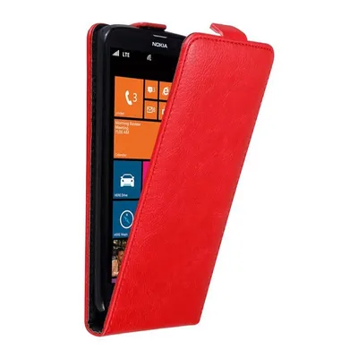 Immagine prodotto di Cadorabo cover per Nokia Lumia 1320 cover protettiva in rosso flip case custodia per telefono cellulare cover