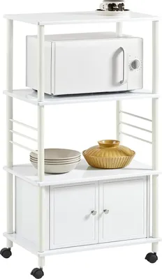 Produktbild von SoBuy Küchenwagen | Küchenschrank | Weiß | Rollen