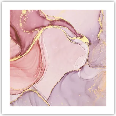 Produktbild von Poster - Poster ohne Rahmen - Abstraktion Marmor Rosa - 50x50 cm - Wand Bild - Wanddeko - Wandbilder - Kunstposter - Wandposter - Bilder - Kunstdruck - Wanddekoration - Wandbild - P2XAC50x50-4528