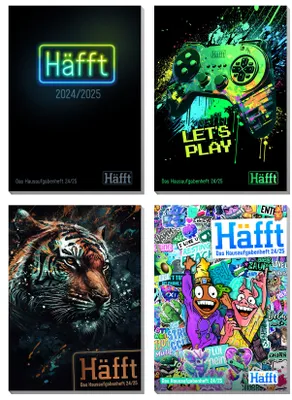 Produktbild von HÄFFT Hausaufgabenheft Klassiker 2024/25 sortiert