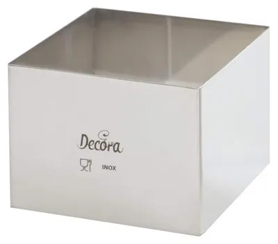 Produktbild von Decora 0063785 TORTENRING QUADRATISCH AUS Edelstahl 15 X 15 X H 6 cm