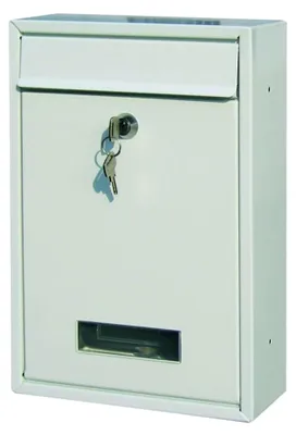 Produktbild von TrendLine Briefkasten Metall 21,5 x 8,8 x 32 cm Weiss