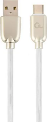 Productafbeelding van Cablexpert CC-USB2R-AMCM-2M-W, 2 meter, USB A, USB C, USB 2.0, 0,48 Gbit/s, wit