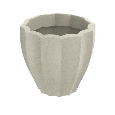 Immagine prodotto di Vaso da fiori decorativo Ethick Rona Round, color sabbia TRO40