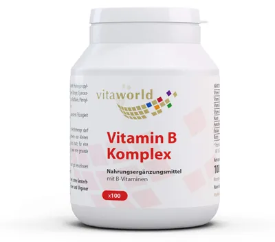 Produktbild von Vitaworld Vitamin B Komplex Kapseln, 100 St. Kapseln